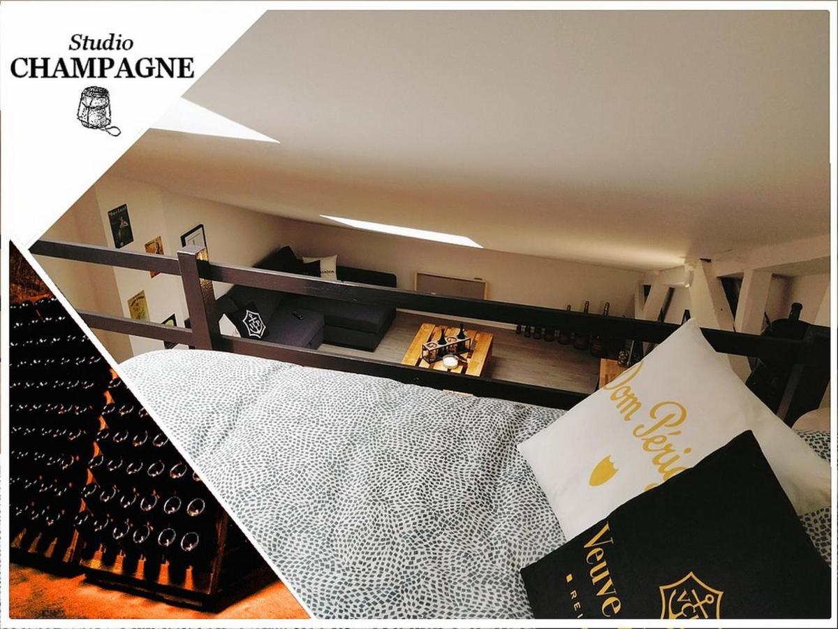 Studio Champagne Apartment แร็งส์ ภายนอก รูปภาพ